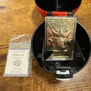 Pokemon Togepi 23K Gold-Plated Trading Card